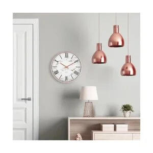 mDesign Reloj de pared moderno y elegante para la oficina