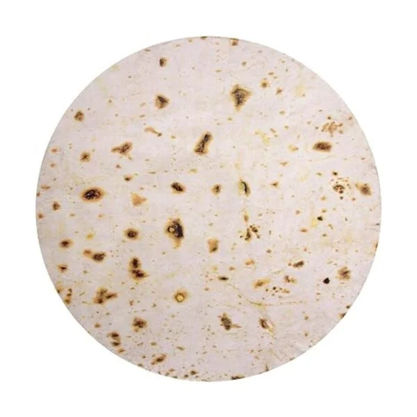 mermaker Cobija de doble cara con estampado de tortilla_2
