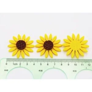 kestar 50 pcs girasol flores de fieltro tela de flores