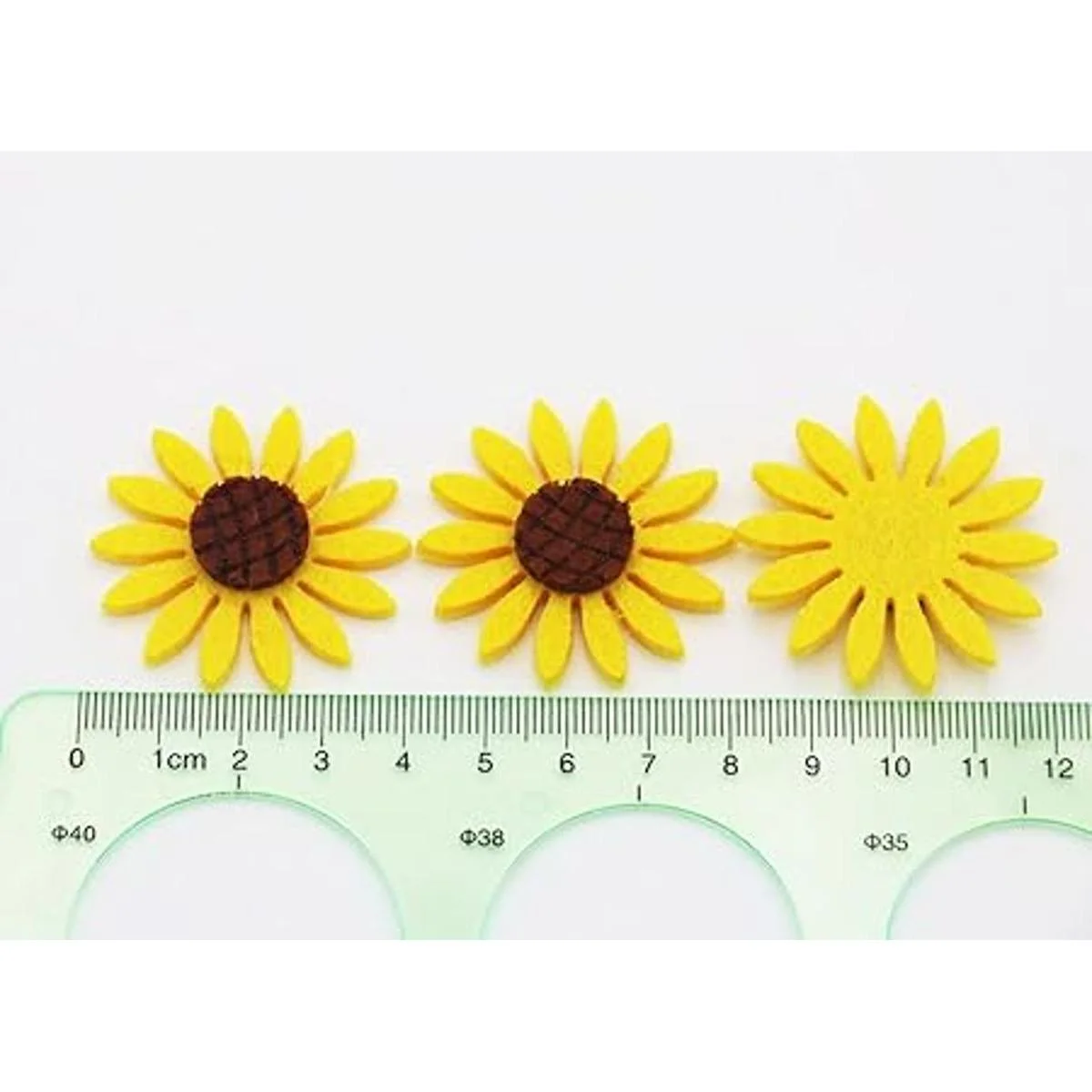 kestar 50 pcs girasol flores de fieltro tela de flores