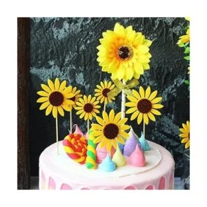 kestar 50 pcs girasol flores de fieltro tela de flores