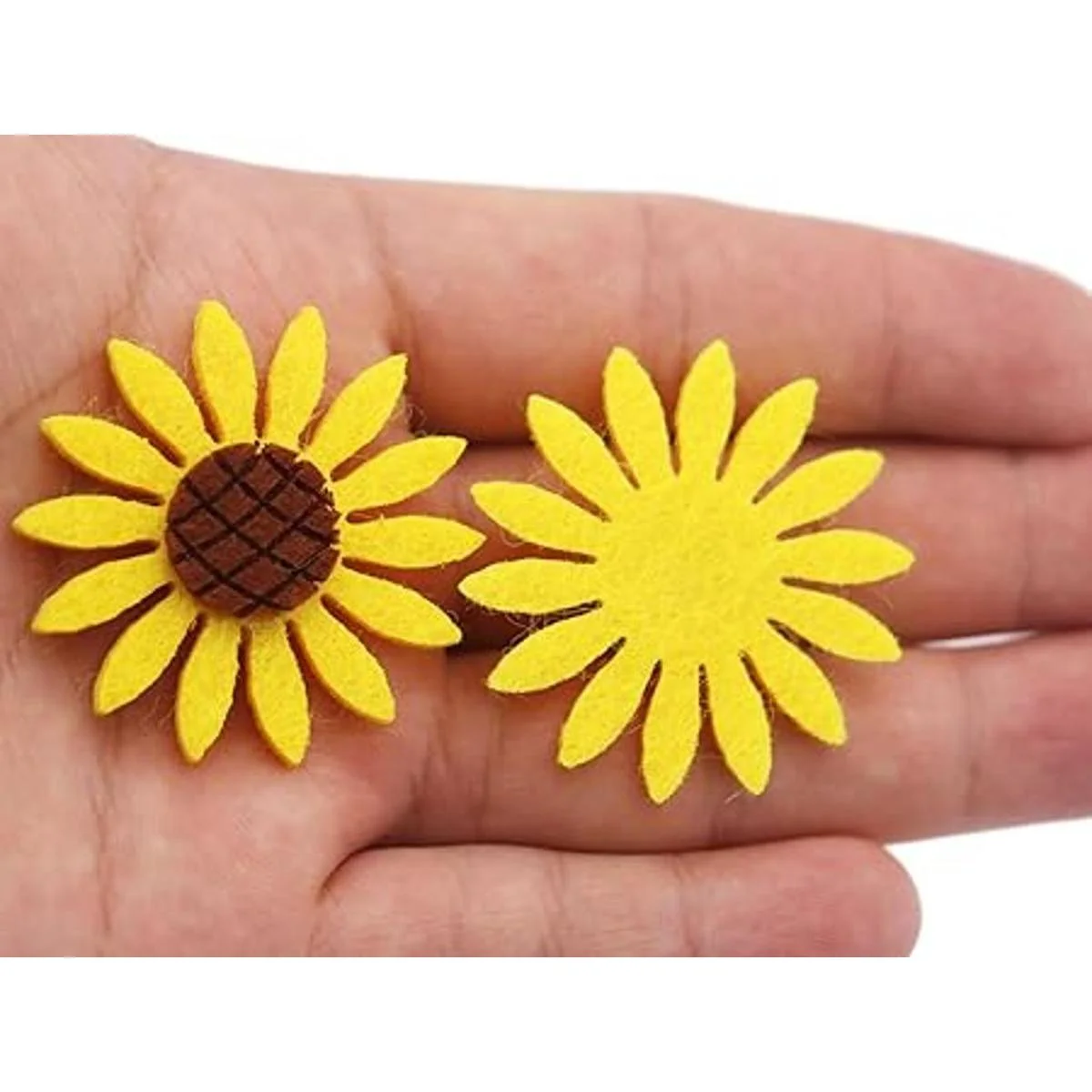 kestar 50 pcs girasol flores de fieltro tela de flores