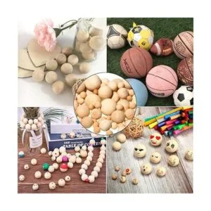 kuosbiu 100 bolas de madera sin acabar diseño en 6