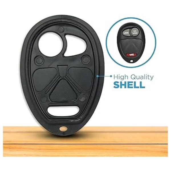 keyless2go New botón de reemplazo Shell Caso y 3 Pad para_5