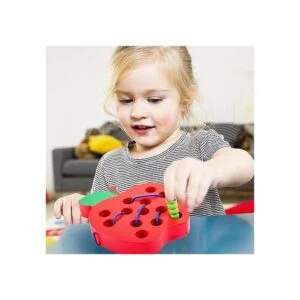 kizh Juguetes de enhebrado de manzana con cordones de_6