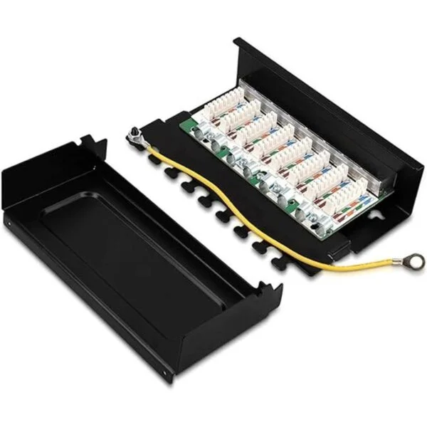 kwmobile Panel de conexión de 8 puertos Cat6 para cable_4