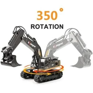 kolegend Juguete de excavadora de control remoto de 16_2