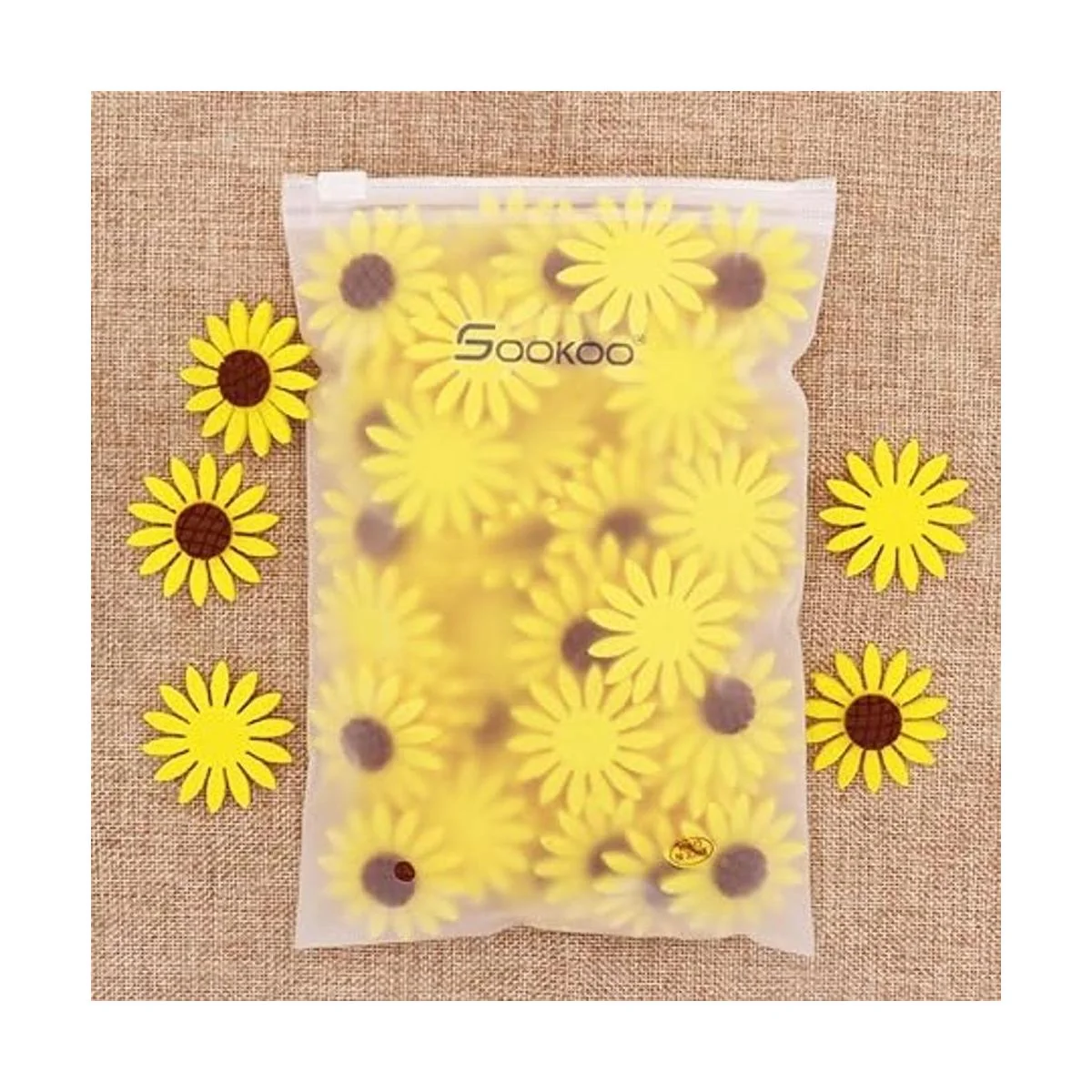 kestar 50 pcs girasol flores de fieltro tela de flores