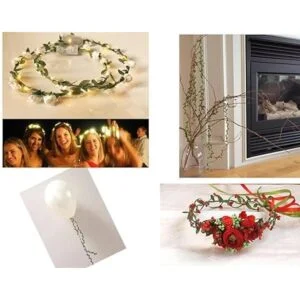 levylisa 21.8 yards Hoja de Olivo Vine cinta bricolaje_4