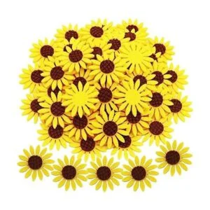 kestar 50 pcs girasol flores de fieltro tela de flores