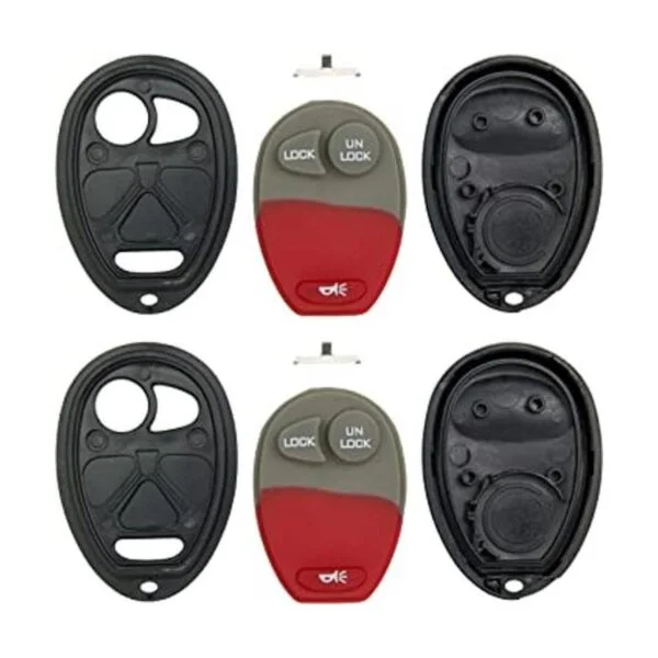 keyless2go New botón de reemplazo Shell Caso y 3 Pad para_1