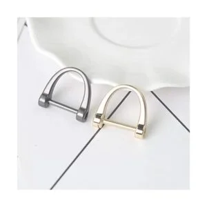 lasenersm 6 anillos en D atornillables hebilla de