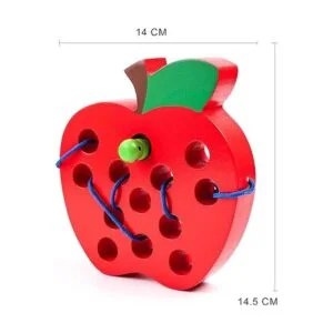 kizh Juguetes de enhebrado de manzana con cordones de_2
