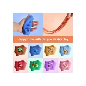 ifergoo Kit de arcilla de modelado 24 colores Magic Air_3
