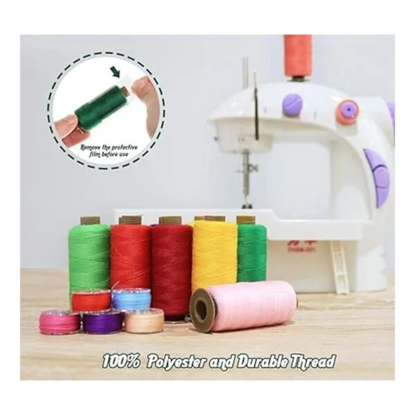 ilauke Kit de 50 hilos de coser de bobinas 400 yardas por