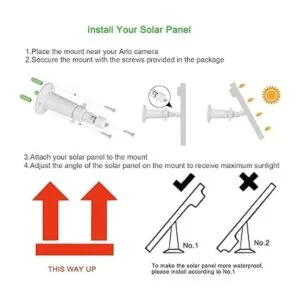 iTODOS Panel solar funciona para Arlo Pro y Arlo Pro 2
