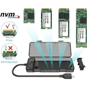 ineo M.2 NVMe PCIE SSD sin herramientas a USB 3.2 Gen 2_2