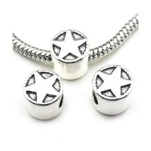 iloveDIYbeads 60 cuentas de plata tibetana con agujero_5