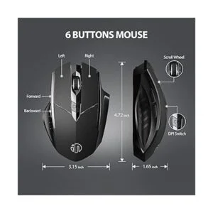 inphic mouse inalámbrico recargable silencioso mini_6