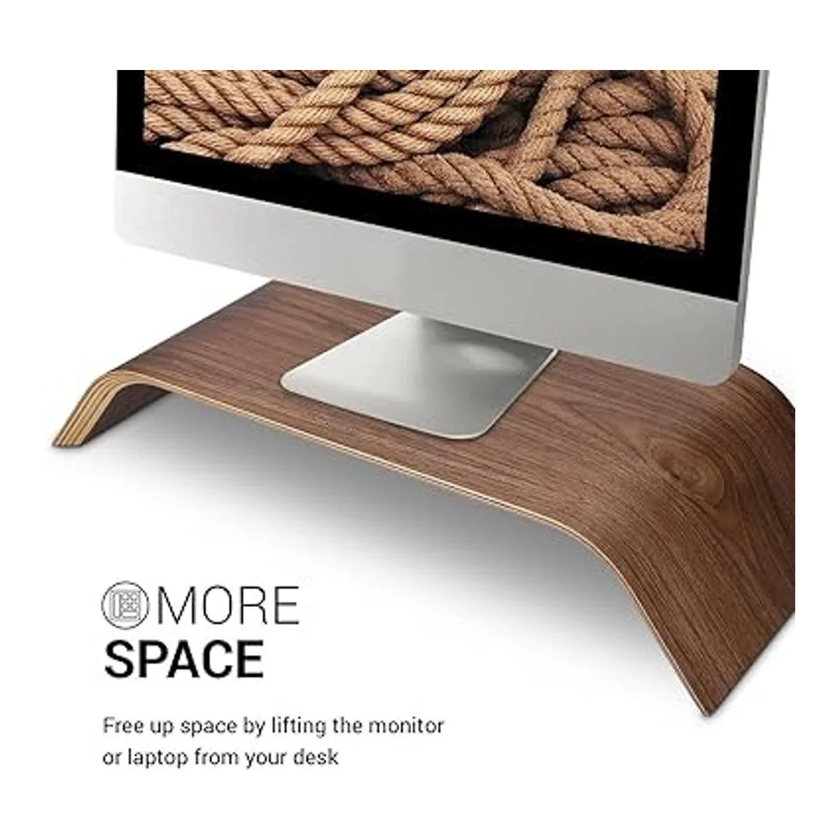 kalibri Elevador de soporte para monitor de madera_3