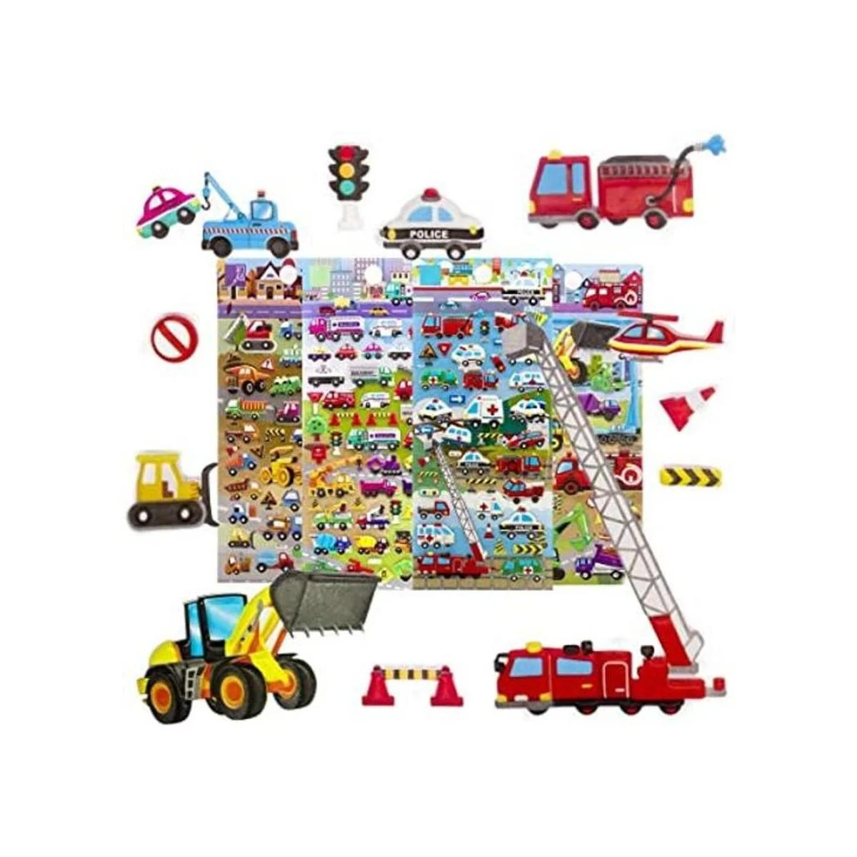 imnext2u Calcomanías 3D hinchadas para niños_1