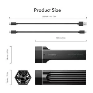 ineo M.2 NVMe PCIe SSD Enclosure Ventilador de_4