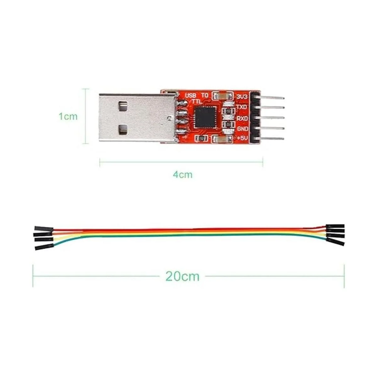 izokee CP2102 Módulo USB a TTL 5Pin6Pin módulo_5