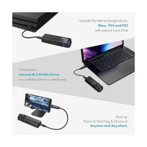 ineo M.2 NVMe PCIe SSD Enclosure Ventilador de_6