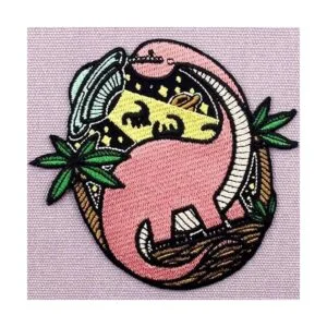 in Dinosaur UFO Alien X Parche bordado coser o planchar_3