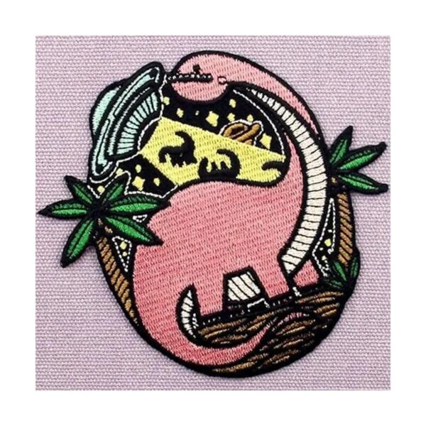 in Dinosaur UFO Alien X Parche bordado coser o planchar_3