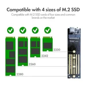 ineo M.2 NVMe PCIe SSD Enclosure Ventilador de_5