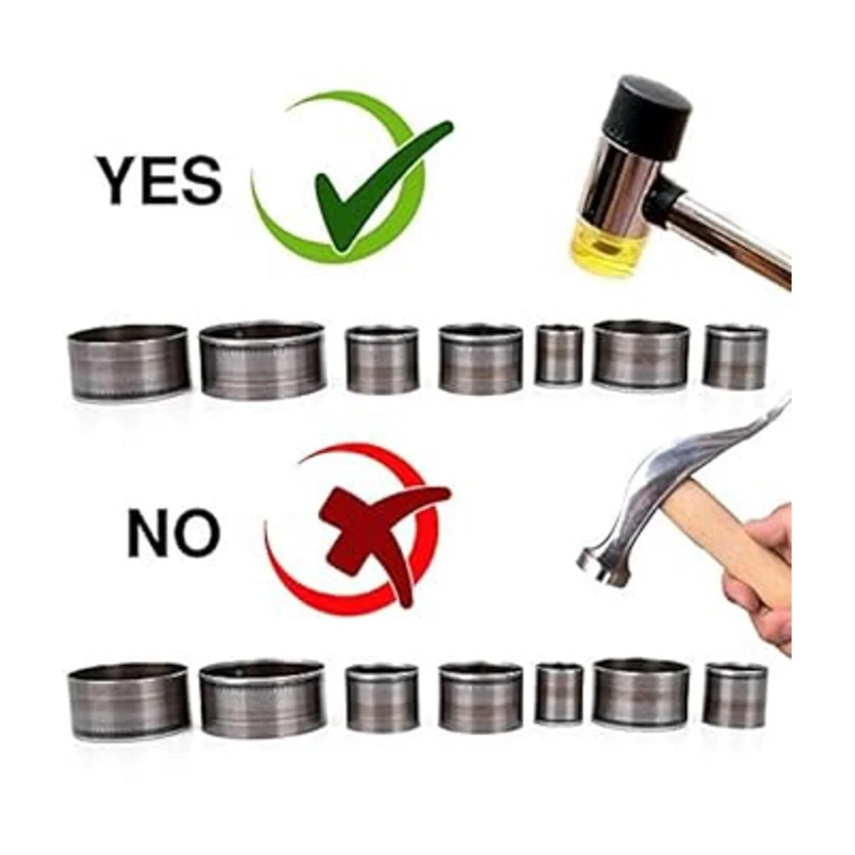 jiayouxile Juego de troqueles de corte de cuero 7 piezas