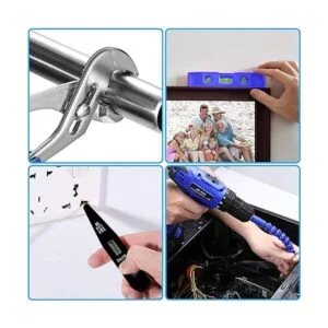 jarowl Kit combinado de herramientas eléctricas azules con_4