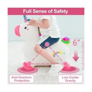 iPlay iLearn Bouncy Pals Unicorn Bouncy Horses Toddler_4