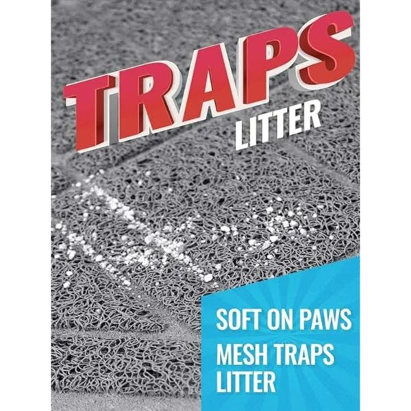 iPrimio Tapete de caja de arena para gatos con diseño a_6