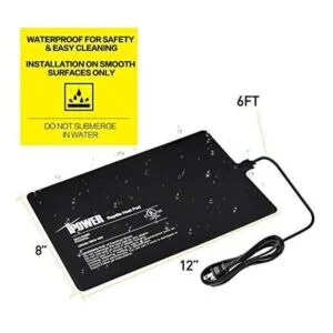 iPower Alfombrilla de calor para reptiles 8 x 12_6