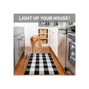 iOhouze Tapete para la entrada de casa de algodón a_5