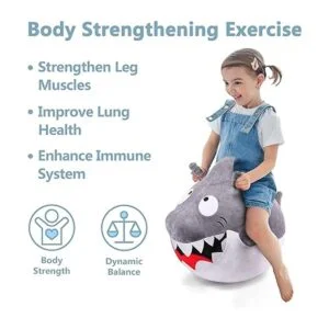 iPlay iLearn Bouncy Pals Gran bola de tiburón blanco_2