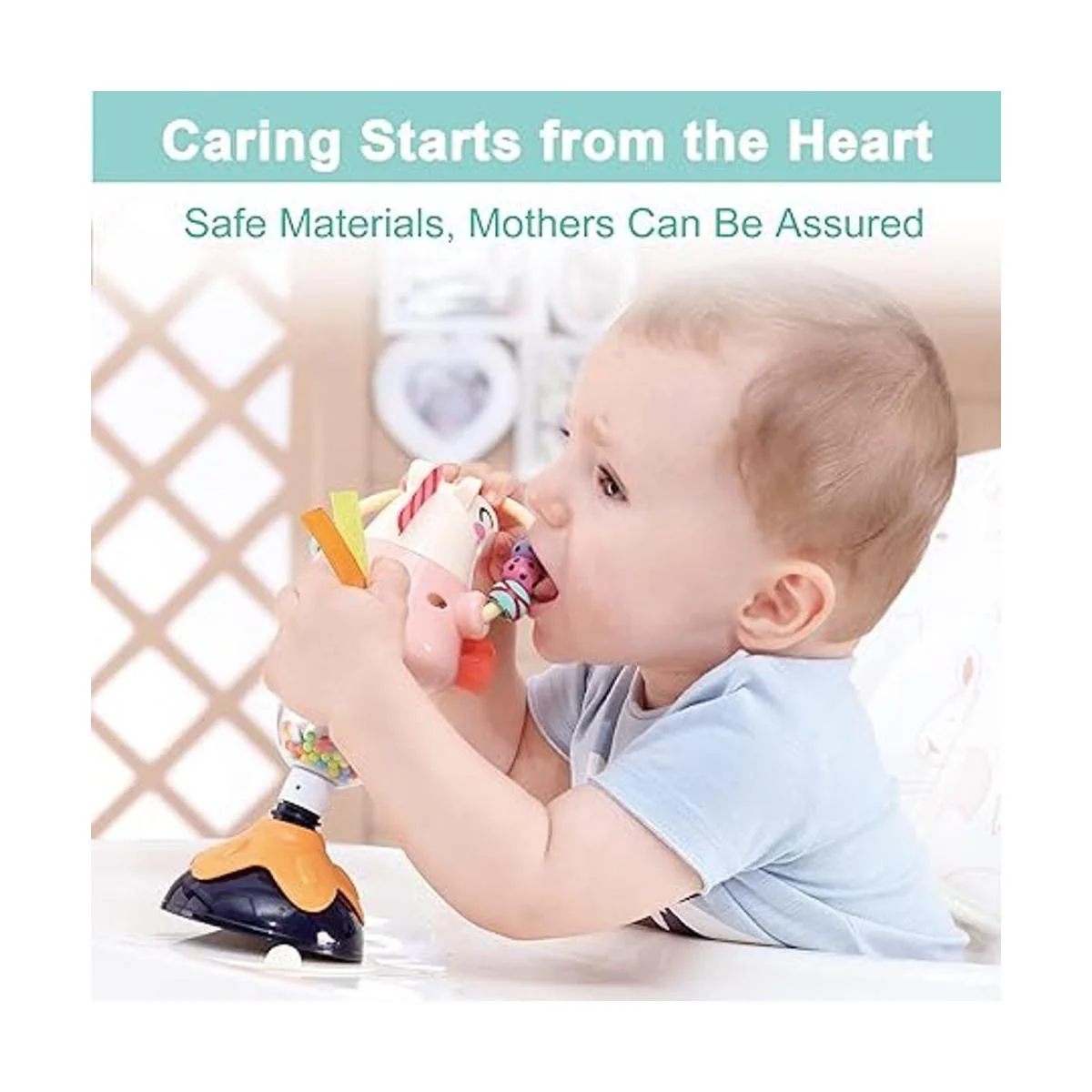 iPlay iLearn Juego de sonajeros para bebé juguetes de_5