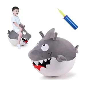 iPlay iLearn Bouncy Pals Gran bola de tiburón blanco_1