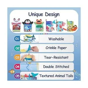 iPlay iLearn Libros suaves para bebés juego de libros de_4