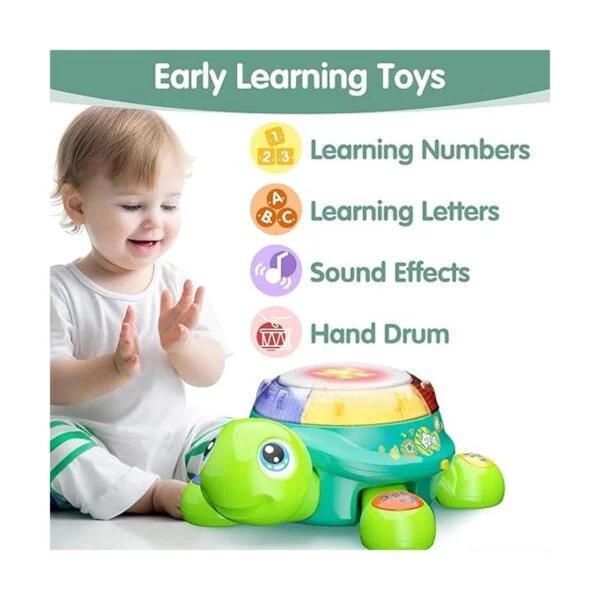 iPlay iLearn Juguete de tortuga musical para bebé_5