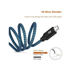 iSeekerKit Cable micro USB de 15 pies cables de carga de_3