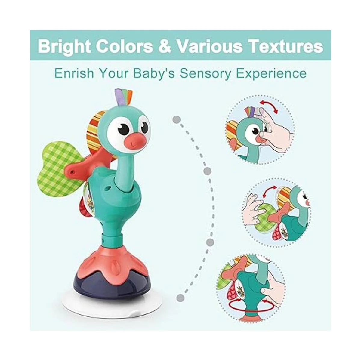 iPlay iLearn Juego de sonajeros para bebé juguetes de_4