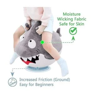 iPlay iLearn Bouncy Pals Gran bola de tiburón blanco_4