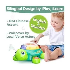 iPlay iLearn Juguete de tortuga musical para bebé_3