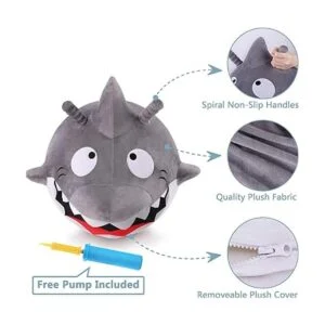 iPlay iLearn Bouncy Pals Gran bola de tiburón blanco_3