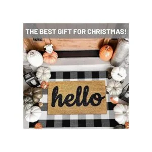 iOhouze Tapete para la entrada de casa de algodón a_2