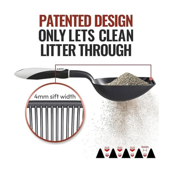 iPrimio Cat Litter Scooper with Deep Shovel Non Stick_2