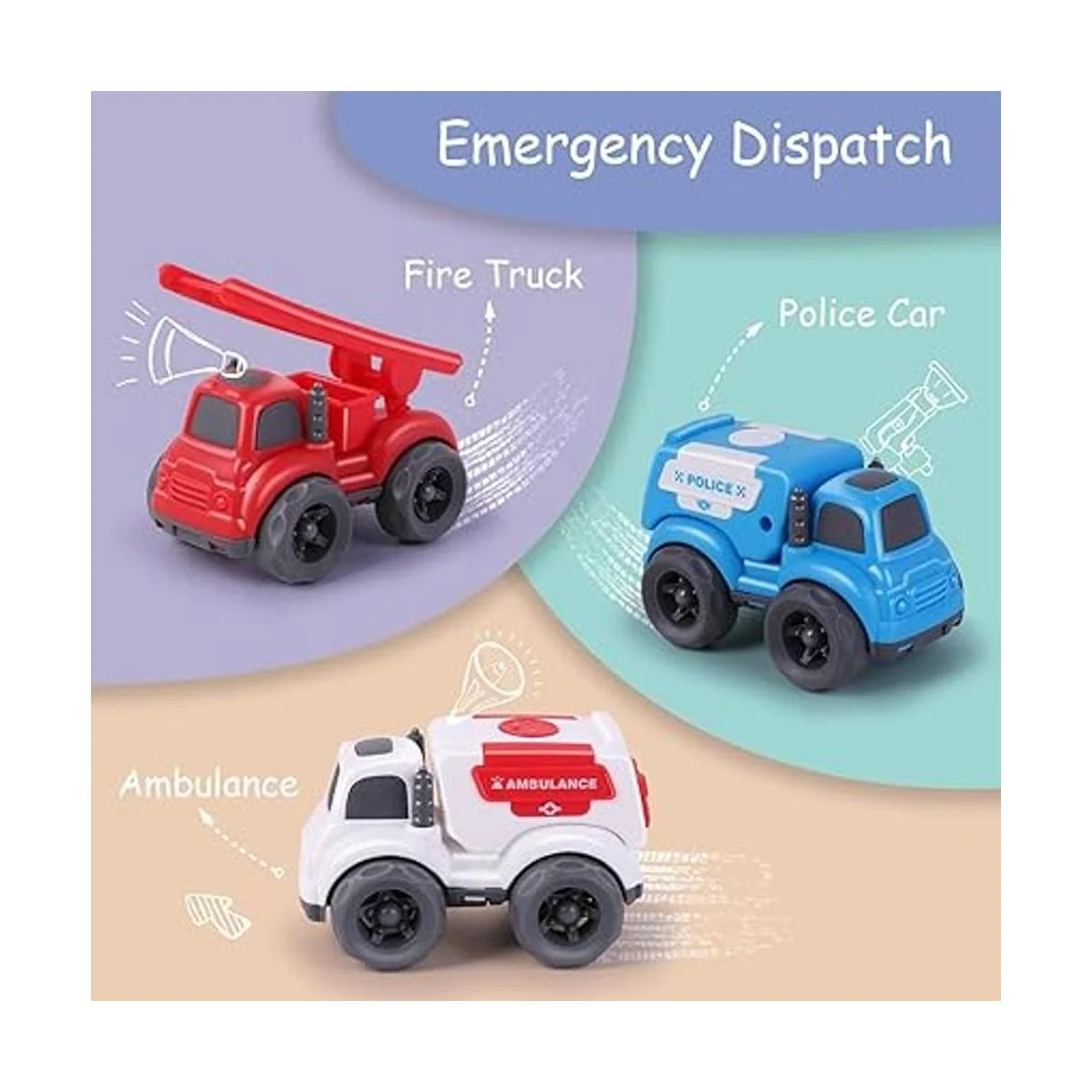 iPlay iLearn Juguetes de coche para niños de 1 a 2 años_3